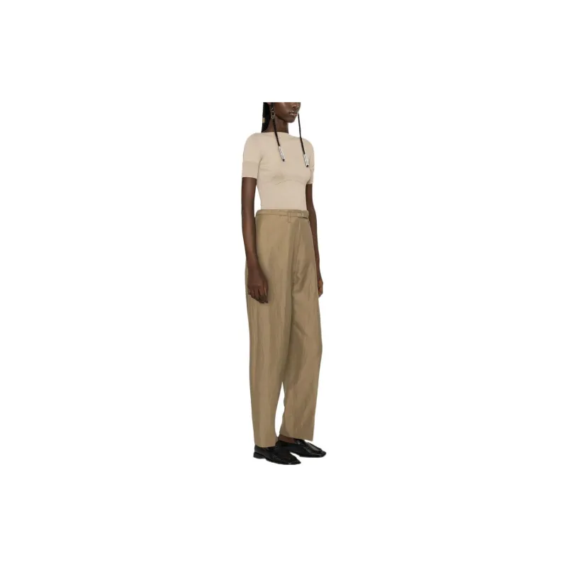 Lemaire Crop Tops Women's Beige-3