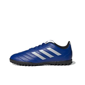 Adidas VIII TF J Anti Slip Wear Resistant Low Top Kids' Soccer Shoes Blue Teenagers