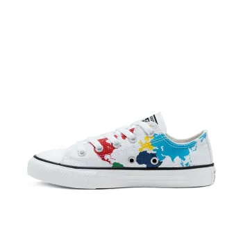 Converse Chuck Taylor All Star Slip Resistant Low Top Kids Canvas Shoes White Teenagers