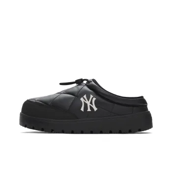 MLB New York Yankees Abrasion Resistant Slip Resistant Vintage Diamond Pattern Embossed Cotton Mules Unisex Black