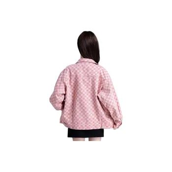 You Cow Me Pants Denim Jacket Women's Pink