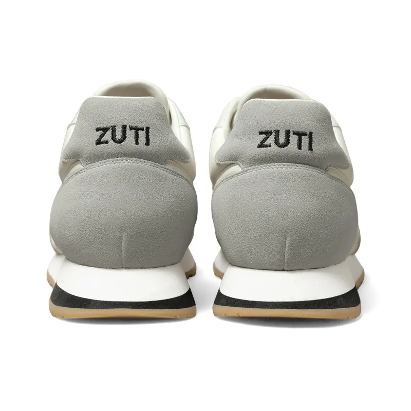Zuti Low Top Casual Shoes Men's Light Gray White-3