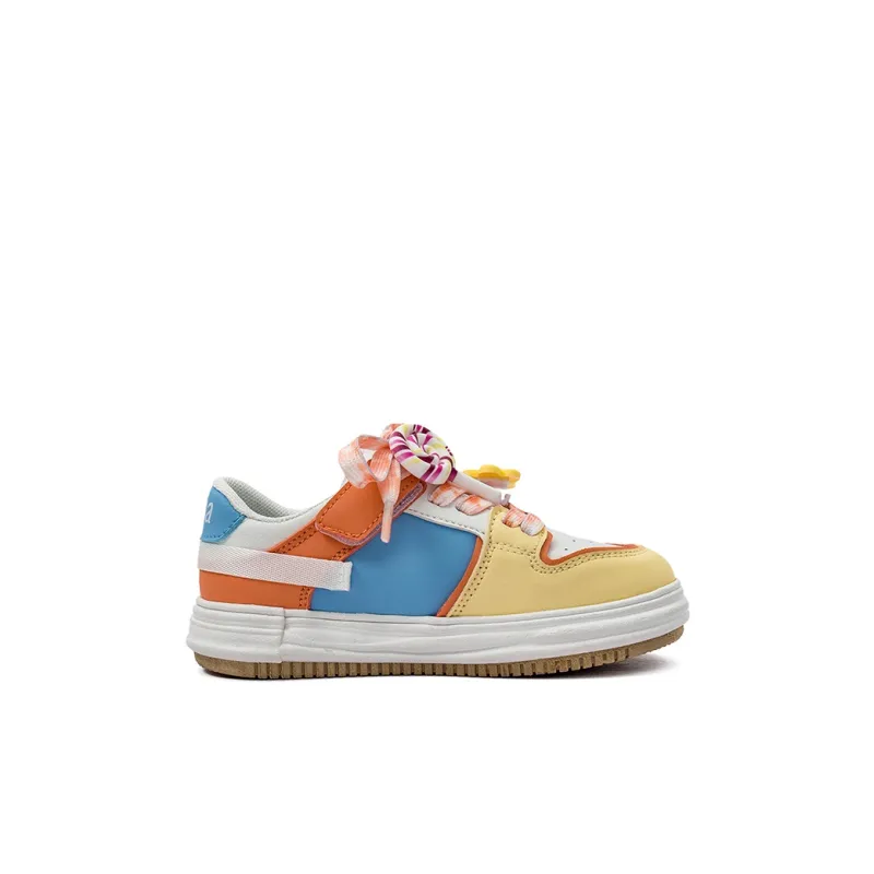 KAPPA KIDS Wear Resistant Slip Resistant Low Top Skateboard Shoes Beige White Moon Kids'-1