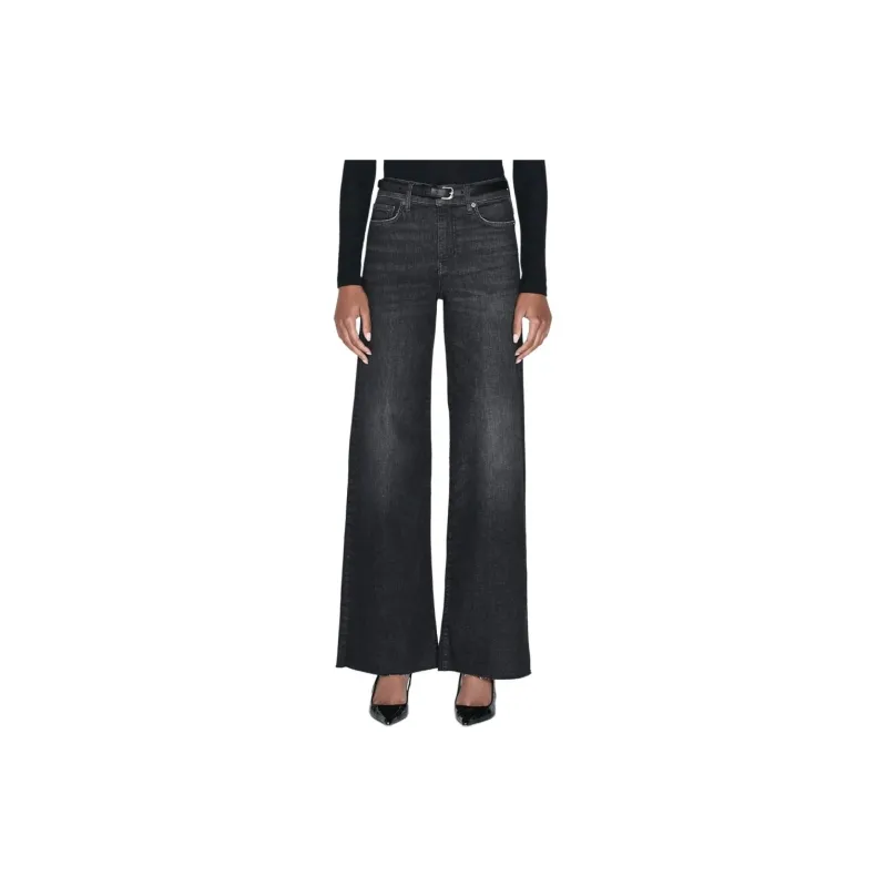 FRAME Le Slim Palazzo Raw Fray Jeans-1