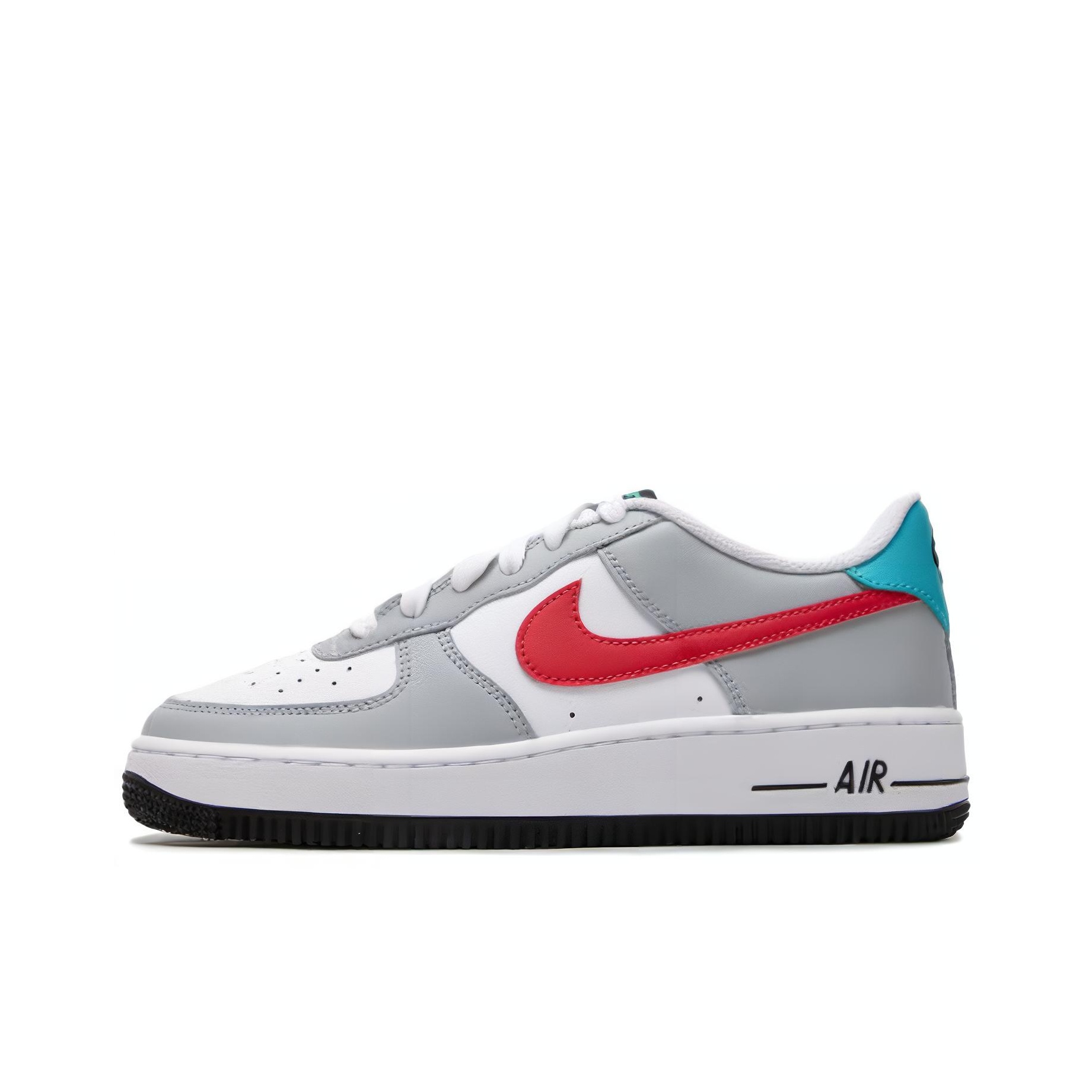 air force 1 grey and red