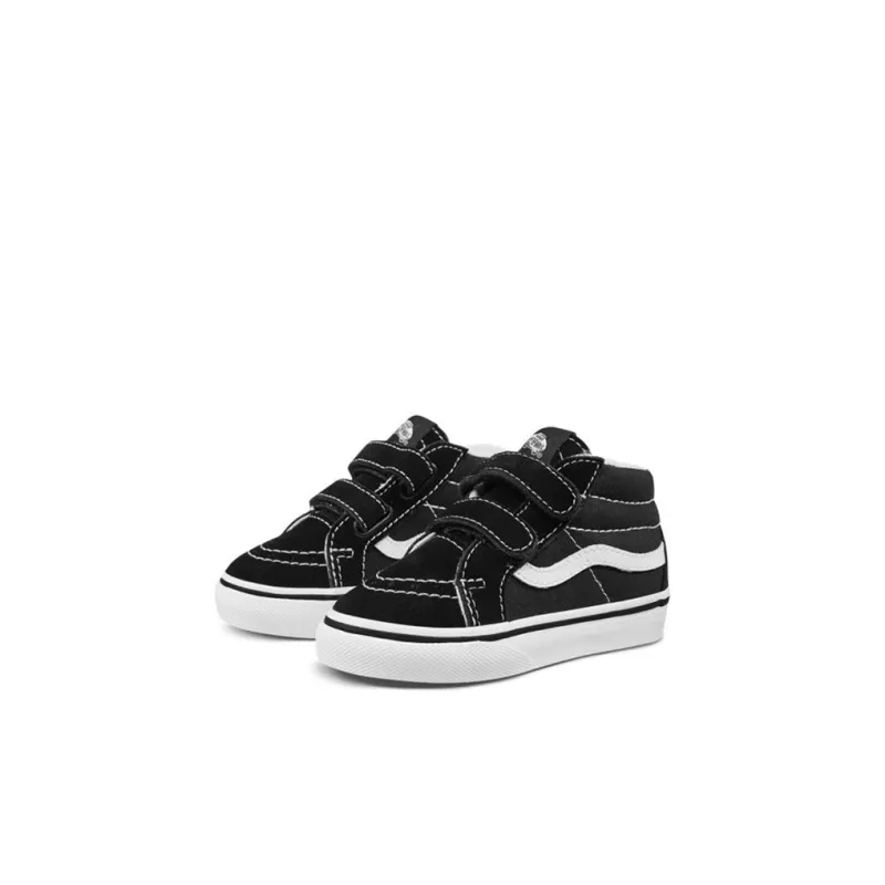 Vans SK8 High Top Skateboard Shoes Black Baby-1