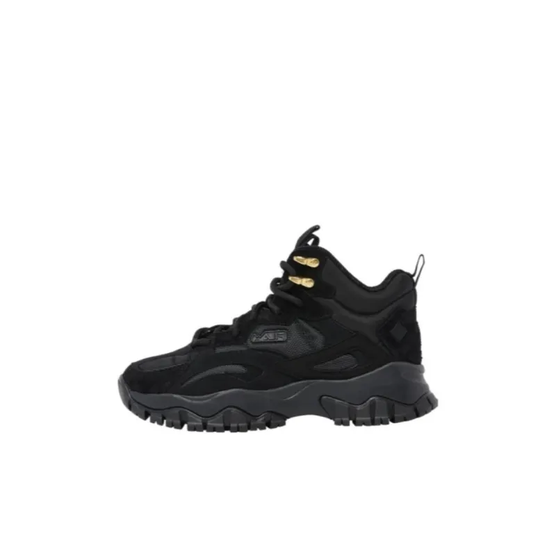 FILA KIDS Anti Slip Wear Resistant High Top Kids Lifestyle Shoes Black Kids'-0