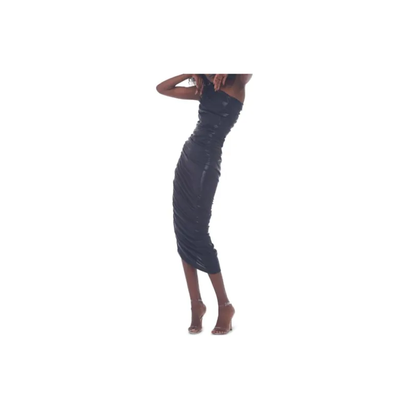 NORMA KAMALI Diana One Shoulder Dress-4
