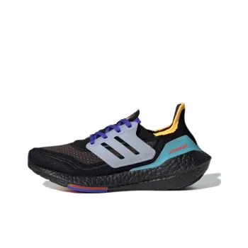 Adidas ULT Primeblue Boost J Breathable Wear-Resistant Slip-Resistant Low-Top Kids' Running Shoes Black Blue Teenagers