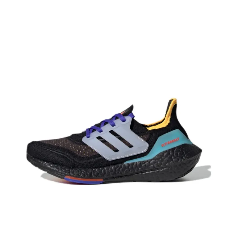 Adidas ULT Primeblue Boost J Breathable Wear-Resistant Slip-Resistant Low-Top Kids' Running Shoes Black Blue Teenagers-0