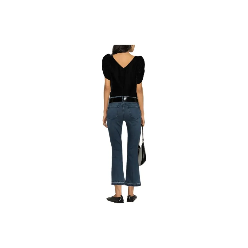 FRAME Quincy High Waisted Flared Jeans-2