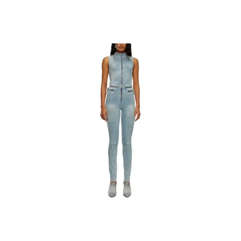 DIESEL SS24 Jumpsuit Women's Light Blue-3
