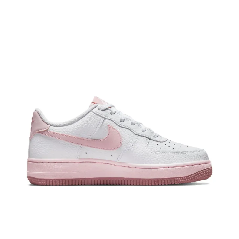 Nike Kids Air Force 1 "White/Pink Foam" Sneakers-2