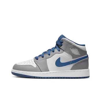 Jordan 1 Mid True Blue Cement GS
