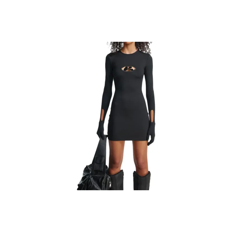 The Kript Long-Sleeved Dresses Women's Black-1