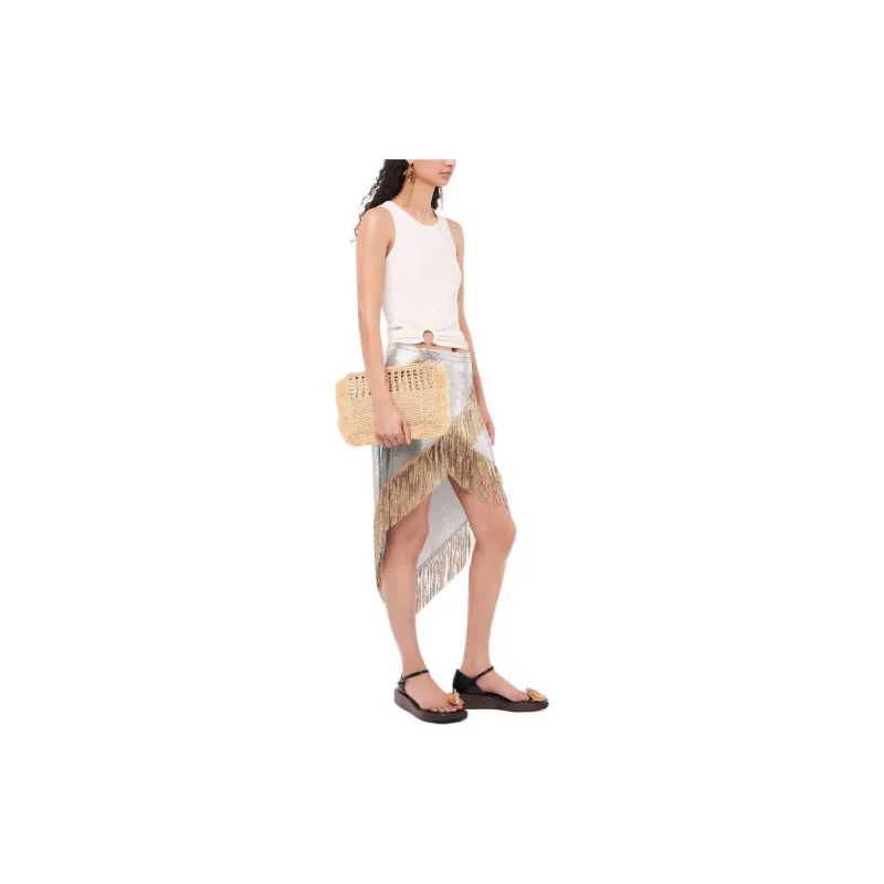 Rabanne Asymmetric Gathered detail Tank Top-5