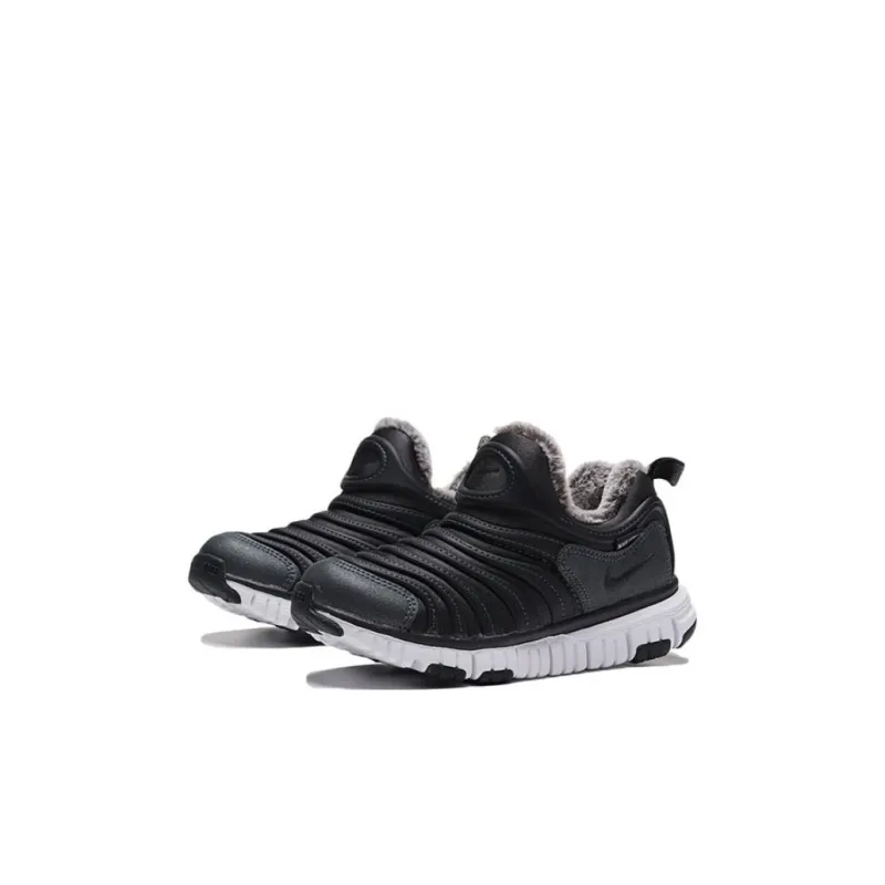Nike Dynamo Free Slip-Resistant Cushioning Kids Lifestyle Shoes Black White Children Aged 3-7 Years Old-2