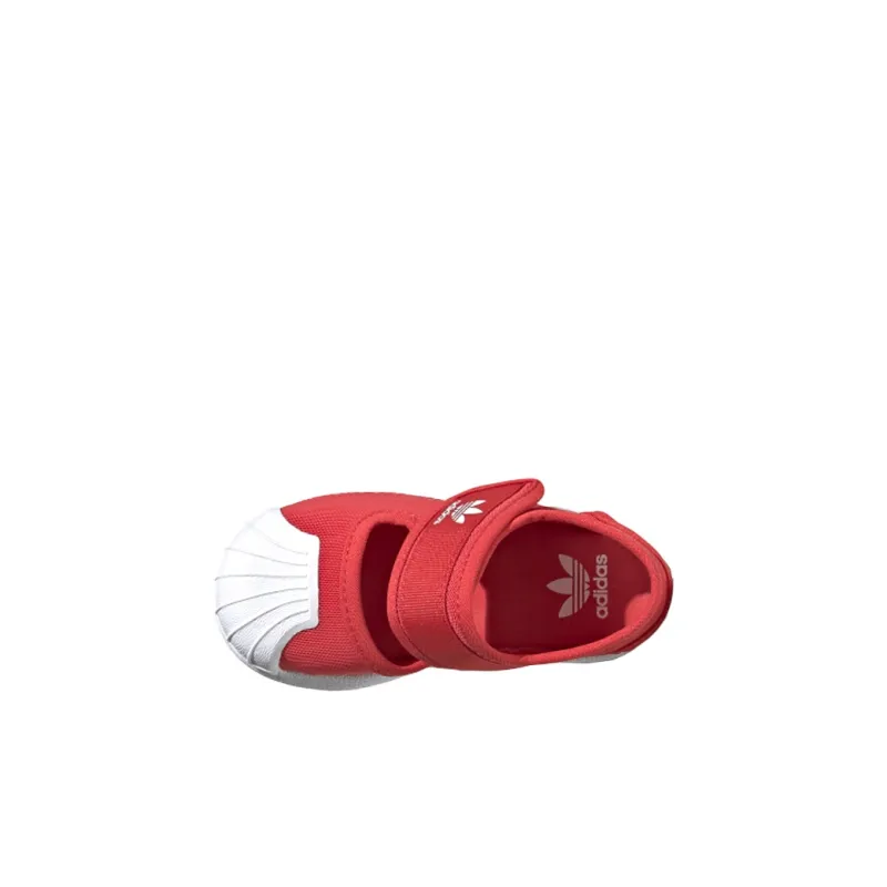 Adidas Originals 360 Anti Slip Wear Resistant Low Top Toddler Shoes Red White Infant And Toddler-3