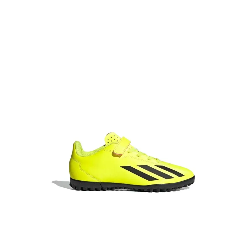 Adidas X Crazyfast Club Cushioning, Wear Resistant Low Top Kids' Soccer Shoes Yellow Kids'-1
