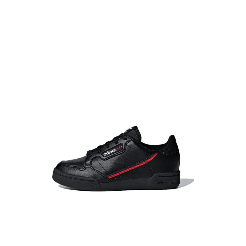 Adidas Originals Continental 80 Low-Top Kids' Skateboarding Shoes Black Children Aged 3-7 Years Old-0