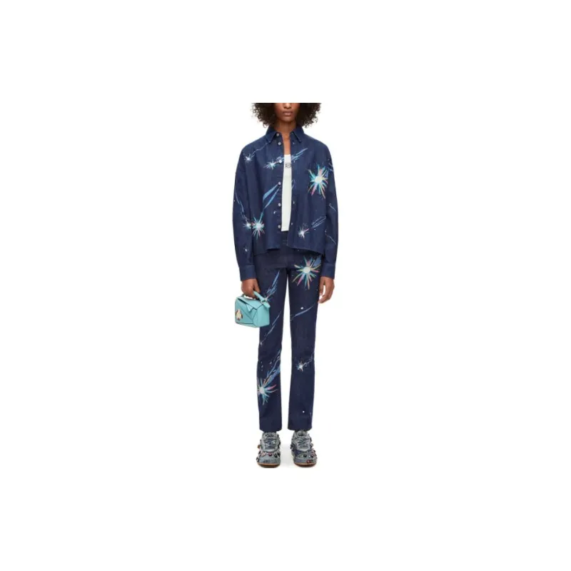 LOEWE x Ghibli SS23 Jeans Women's Marine Blue-1