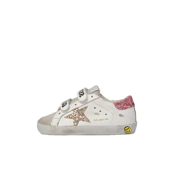 Golden Goose Super Star Low Top Kids' Skateboarding Shoes White Gold Red Kids'