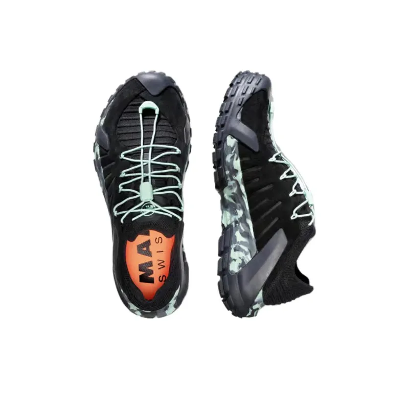 MAMMUT Hueco 2 Anti Slip Wear Resistant Low Top Outdoor Shoes Women's Black Green-3