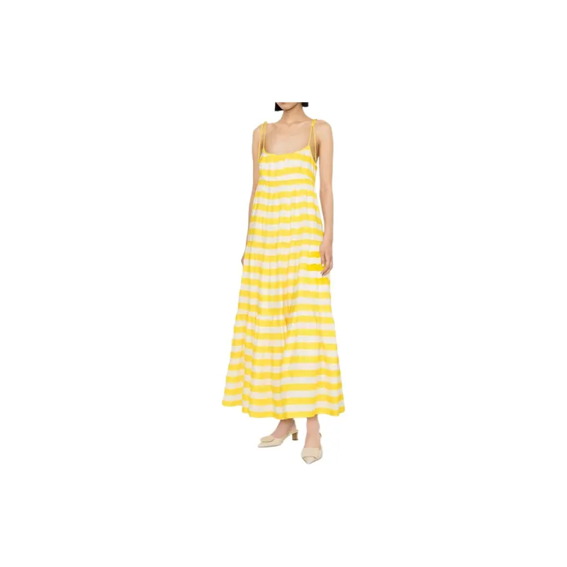 Zimmermann Alight Striped Linen Midi Dress-7