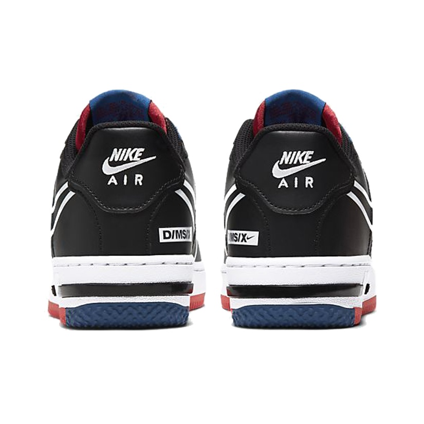 nike air force 1 react black white red