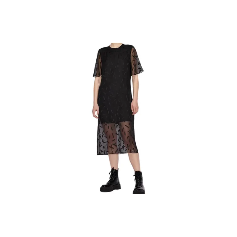 ARMANI EXCHANGEAE Short Sleeved Dress Women's-9
