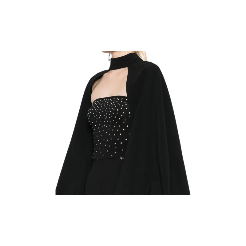 Costarellos Adair Crepe Bolero-5