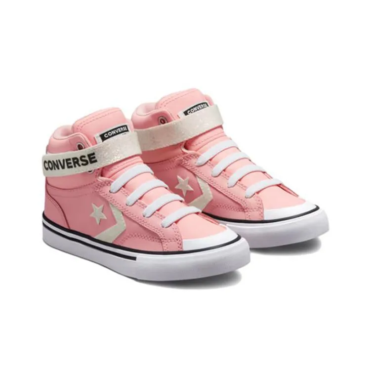 Converse Pro Blaze Strap Abrasion Resistant High Top Kids Canvas Shoes Teenagers-2