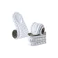 [3 Pack White Gray]Breathable Odor-Resistant-Light Rebound Cushioning