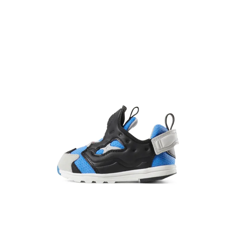 Reebok Versa Pump Fury Anti-Slip Wear-Resistant Low-Top Running Shoes Black Blue Infant And Toddler-0
