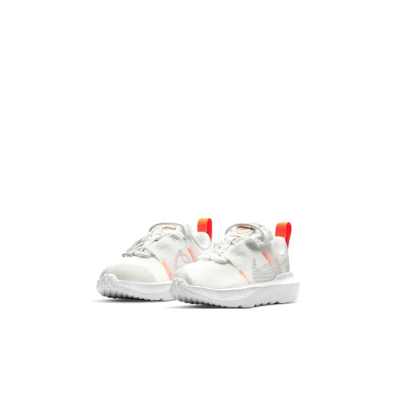 Nike Crater Impact Low Top Toddler Shoes White Orange Infant And Toddler-2