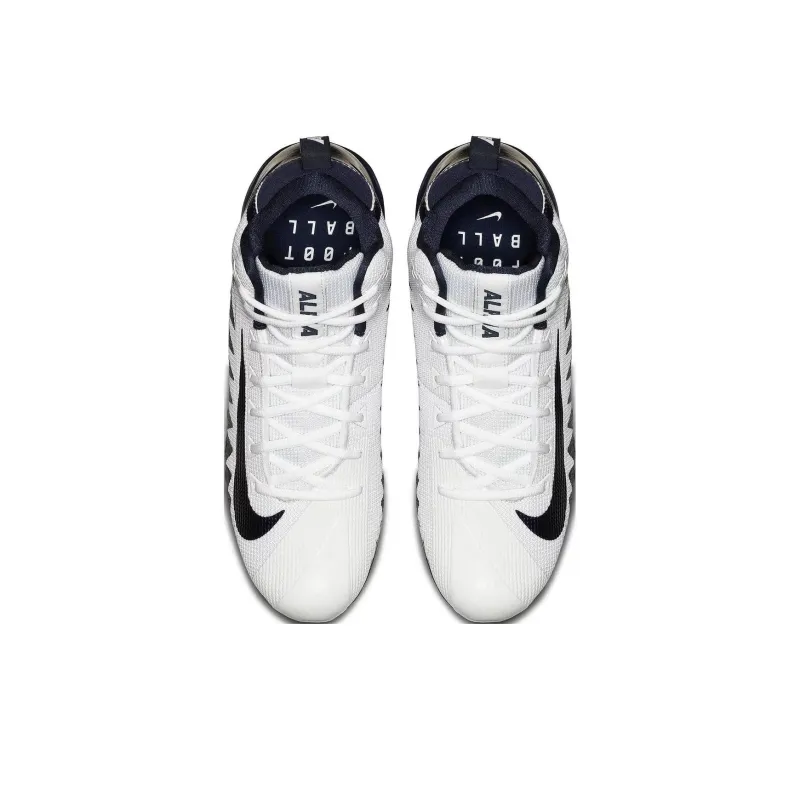 Nike Alpha Menace Pro Mid Football Cleats 'Blue White'-2