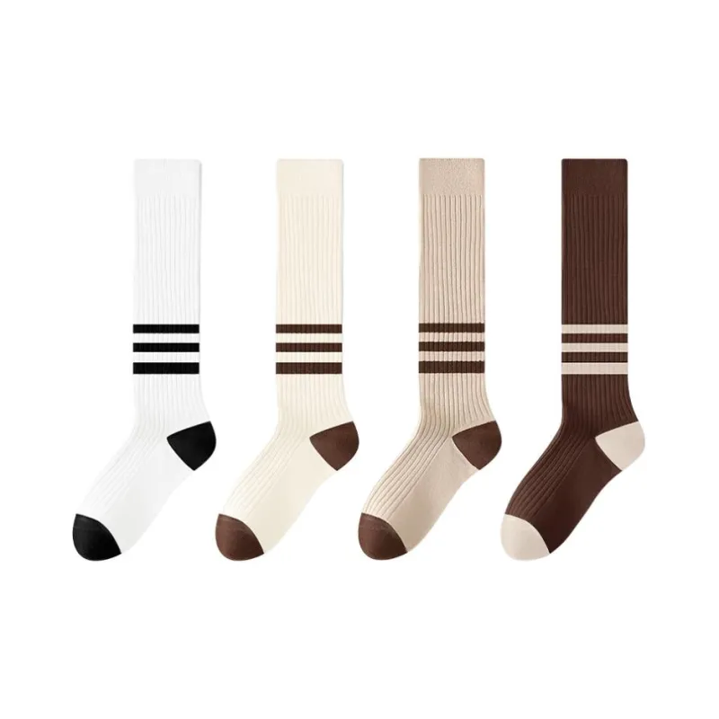 MIIOW Knee High Socks Women's 4 Pack-5