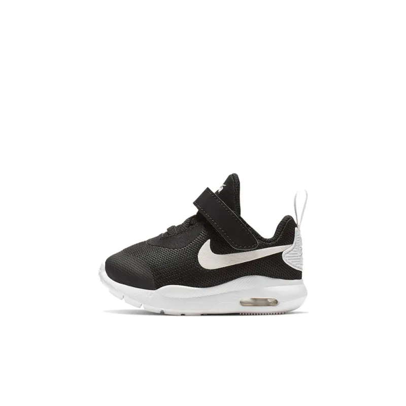 Nike Air Max Oketo Shock Absorbers Low Top Running Shoes Black White Infant And Toddler-0