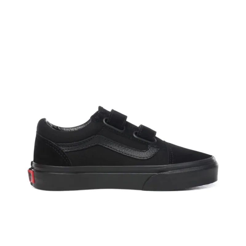 Vans Old Skool V Low-Top Kids' Skateboarding Shoes Black Teenagers-1