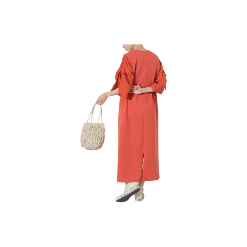 Beams Short Sleeved Dresses Women's-9