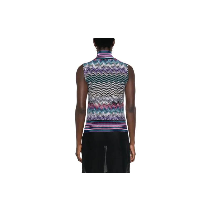 MISSONI Zigzag woven Knitted Tank Top-5
