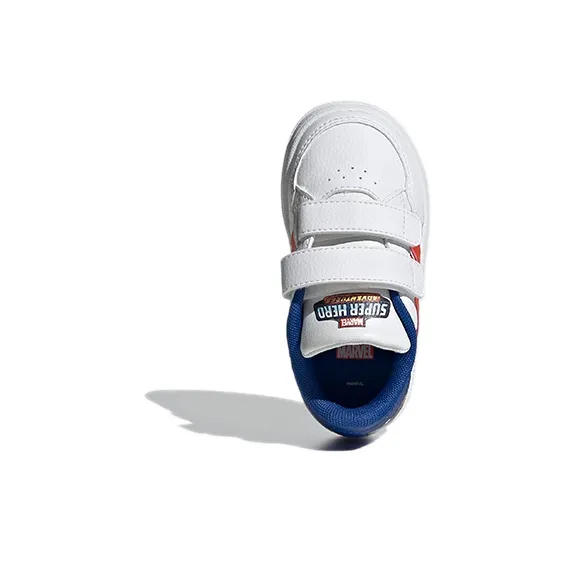 Adidas Neo Breaknet Abrasion Resistant Low Top Toddler Shoes White Red Blue Infant And Toddler-4