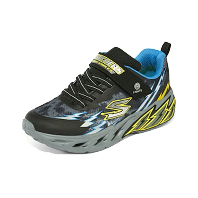 Skechers Bob's Slip-Resistant Cushioning Wear-Resistant Kids Lifestyle Shoes Black Blue Teenagers-2