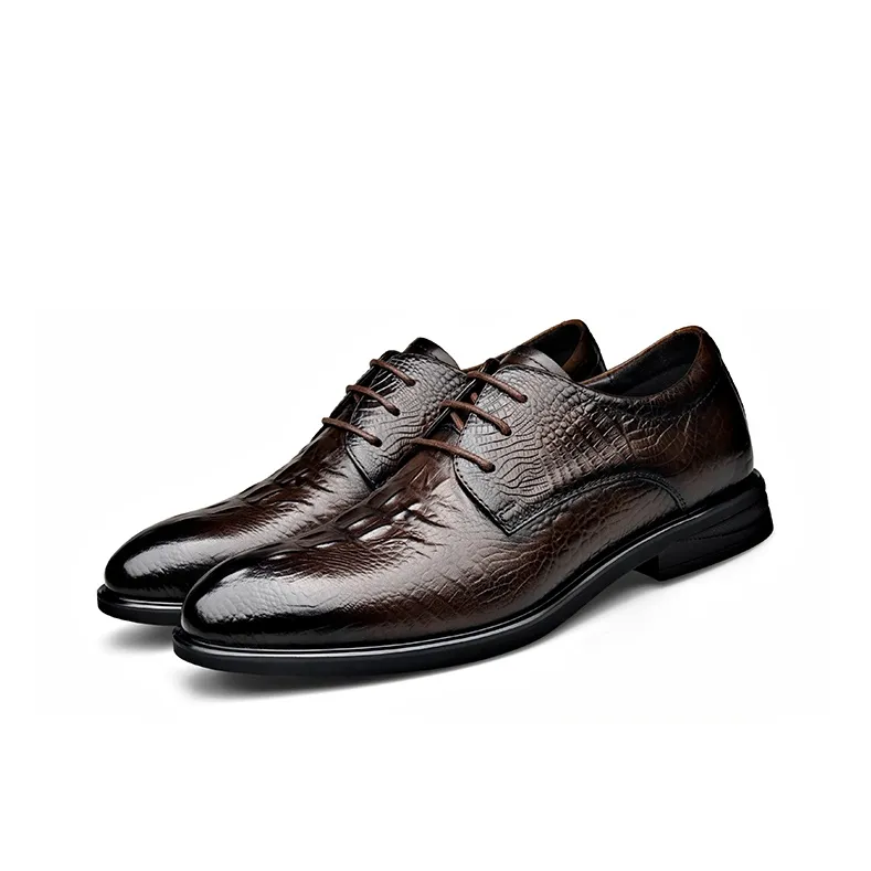 LAORENTOU Dress Shoes Men Low Top Black-8