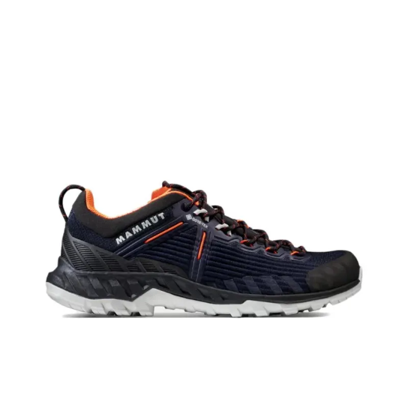 MAMMUT Alnasca 3 Anti Slip Wear Resistant Low Top Hiking Shoes Women's Black Blue-1