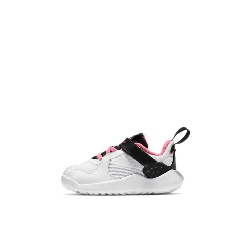 Jordan Delta Slip Resistant Cushioning Abrasion Resistant Low Top Toddler Shoes White Black Infant And Toddler-0