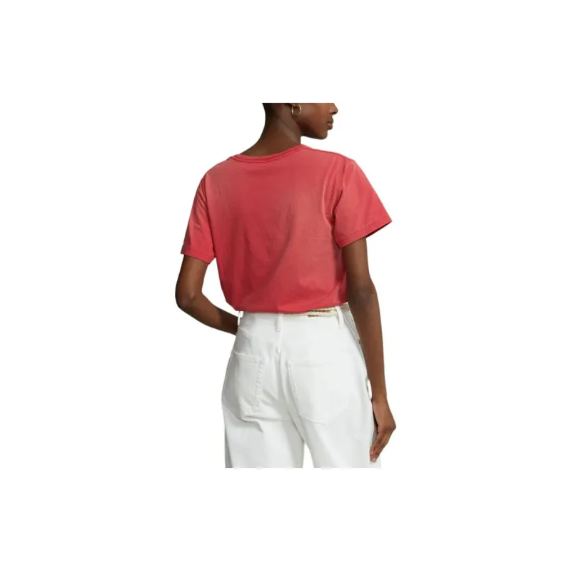 Polo Ralph Lauren T Shirts Women's Red-3