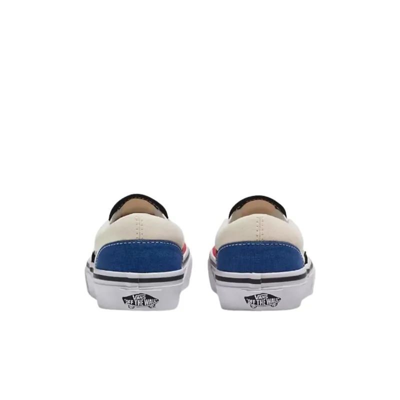 Vans Slip-on Anti-Slip Wear-Resistant Low-Top Kids' Skateboarding Shoes White Red Kids'-3