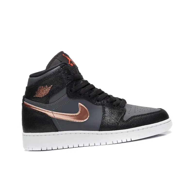 Jordan 1 Retro High GS Black Metallic Red Bronze-1