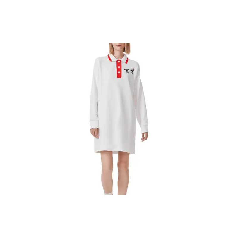 LACOSTE Long Sleeved Dresses Women's White 70V-2